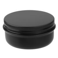 Банка 50 мл алюминиевая черная матовая AL50MLB