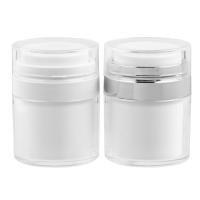 Вакуумная банка 30 мл. прозрачная с белым термосом JY124A (нижняя часть)