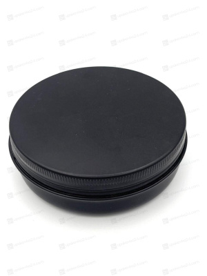 Банка 100 мл алюминиевая черная матовая AL100MLB