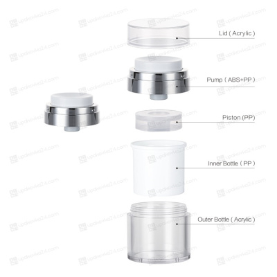 Дозатор белый  к вакуумной  банке JY124A (50 мл.) (верхняя часть)