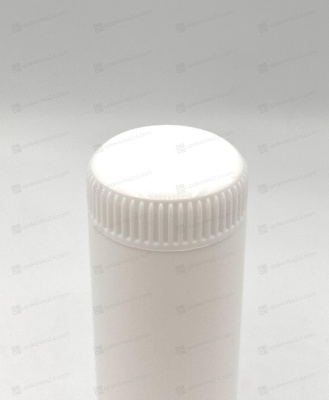 Флакон 60 мл под пудру, глянцевый белый , 59723