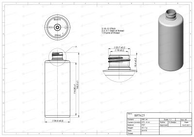 Флакон 250 мл 24/410 натуральный РЕТ BP5625 (паллета)