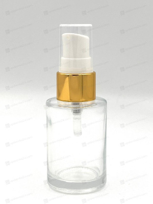 Дозатор 20/410 белый с алюмин. золотым чехлом (Длина трубки 150 мм.) EF-R12