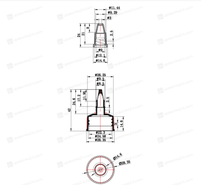 Крышка белая РЕ 24/410 с дозирующим носиком BC3928