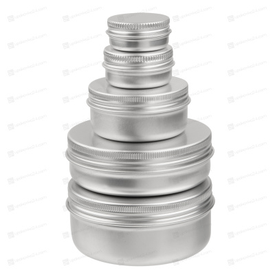 Банка 100 мл алюминиевая серебряная AL100MLS