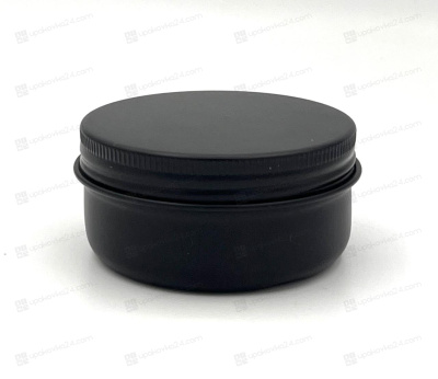 Банка 50 мл алюминиевая черная матовая AL50MLB