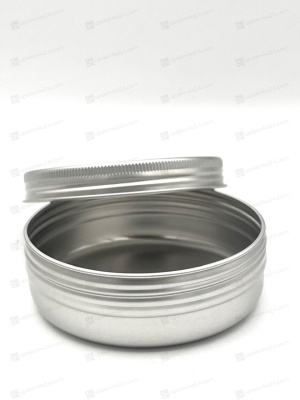 Банка 100 мл алюминиевая серебряная AL100MLS
