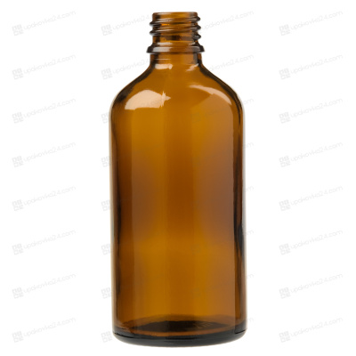 Флакон стеклянный 100 мл 18/410 коричневый 491001