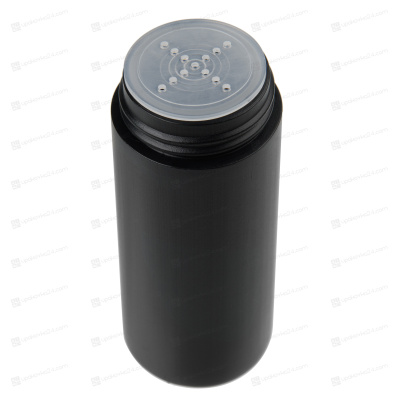 Флакон 60 мл под пудру, глянцевый чёрный, 59720