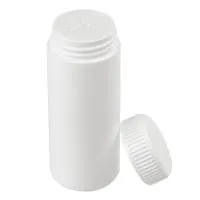 Флакон 60 мл под пудру, глянцевый белый , 59723