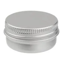 Банка 15 мл алюминиевая серебряная AL15MLS