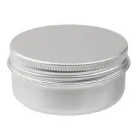Банка 50 мл алюминиевая серебряная AL50MLS