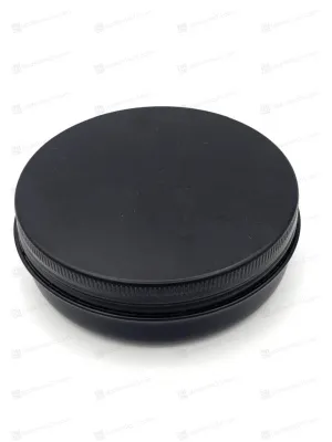 Банка 100 мл алюминиевая черная матовая AL100MLB