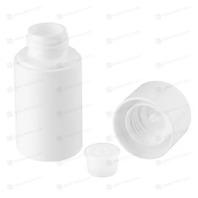 Флакон 50 мл белый в комплекте с крышкой и редуктором FP060W