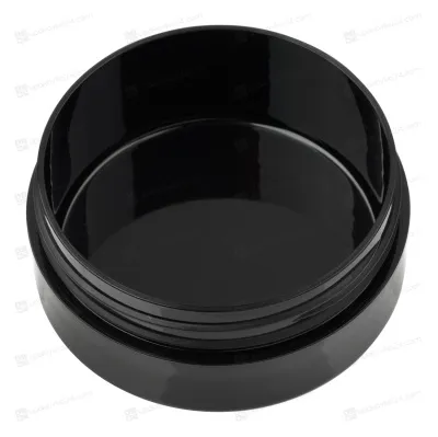 Банка 100 мл PETG черная глянцевая с крышкой BJ10078BJ