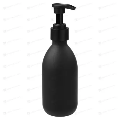 Дозатор 28/410 черный матовый с гладкой юбкой (трубка 200 мм.) K206-1BM