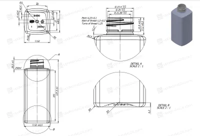 Флакон 250 мл 28/410 РЕТ  черный BP6791