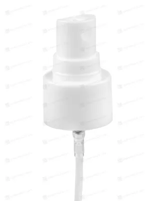 Спрей 24/410 белый гладкий с прозрачным колпачком EF-M1  (трубка 200 мм.)