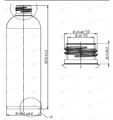 Флакон РЕТ  250 мл 24/410 натуральный BP3154 (паллета)