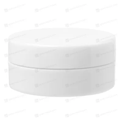 Банка 100 мл PETG белая глянцевая с крышкой  BJ10078WJ