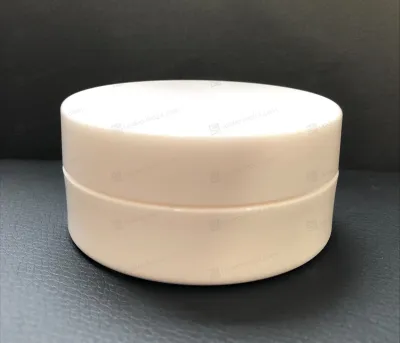 Банка 100 мл PETG белая глянцевая с крышкой  BJ10078WJ