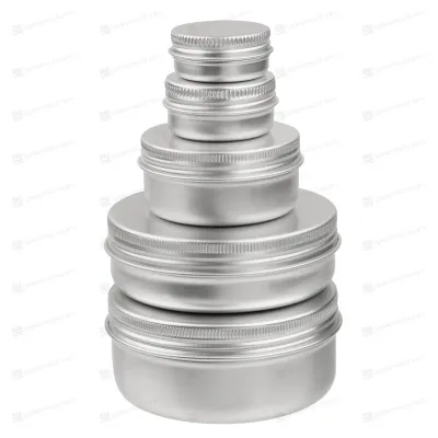 Банка 100 мл алюминиевая серебряная AL100MLS