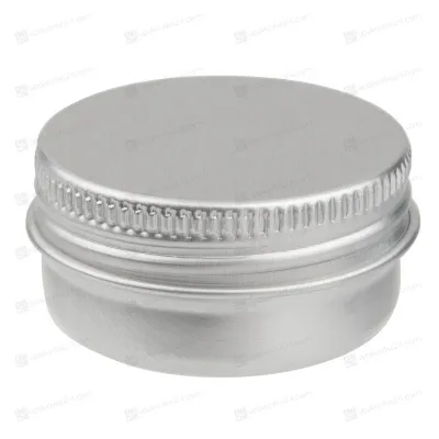 Банка 15 мл алюминиевая серебряная AL15MLS