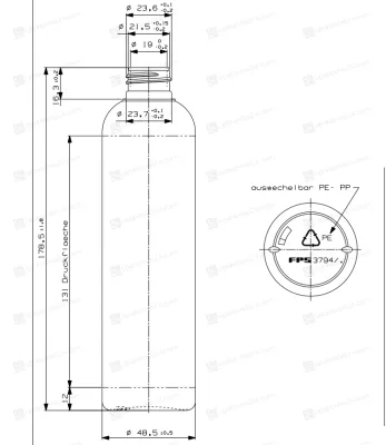 Флакон 250 мл 24/410 HDPE белый BP1876