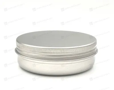 Банка 100 мл алюминиевая серебряная AL100MLS