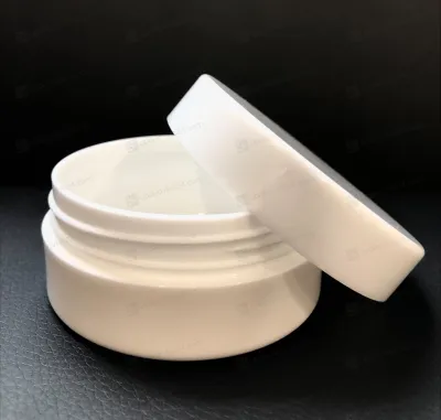 Банка 100 мл PETG белая глянцевая с крышкой  BJ10078WJ