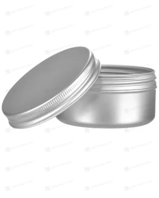 Банка 100 мл алюминиевая серебряная AL100MLS