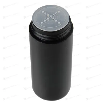 Флакон 60 мл под пудру, глянцевый чёрный, 59720