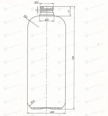 Флакон 500 мл 24/410 черный HDPE BP2432